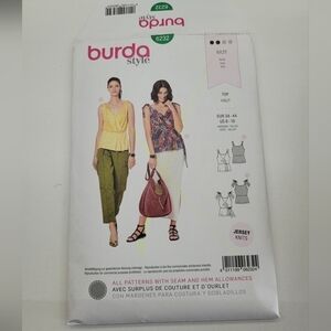 ✨4/$20✨ Burda 6232 Top sewing Pattern Uncut Size 8-18 DIY Supplies
